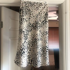 Animal Print Midi Skirt